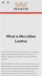 Mobile Screenshot of microfiberleather.com
